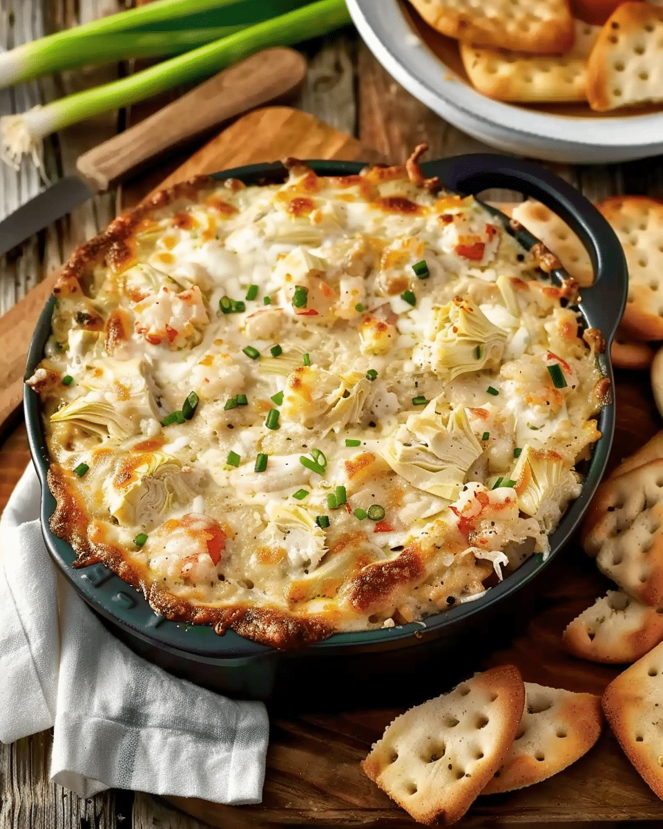 Hot & Cheesy Crab and Artichoke Dip