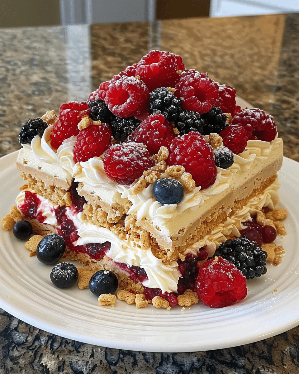 Lemon Berry Ritz Icebox Cake