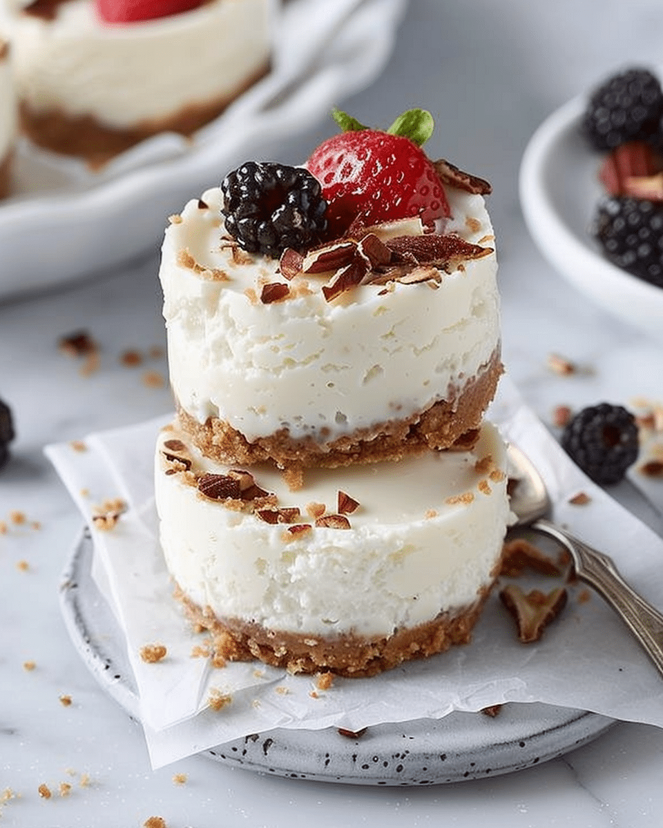 No Bake Mini Cheesecakes