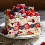 No Bake Summer Berry Icebox Cake