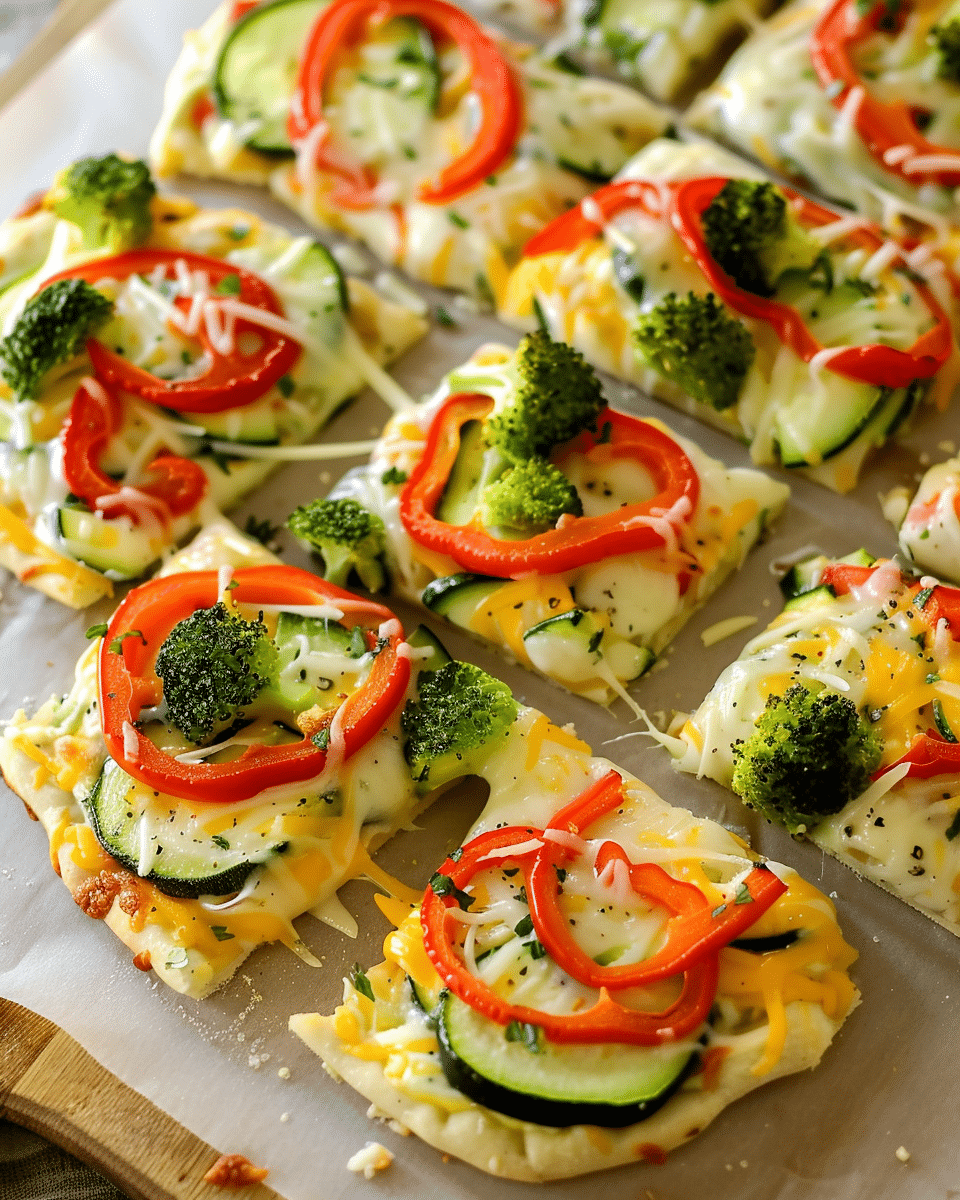 No Bake Veggie Pizza Bites
