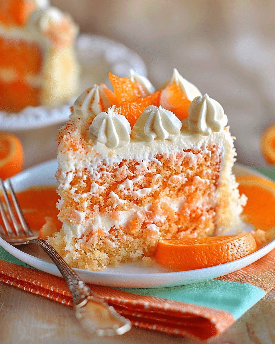 Orange Creamsicle Cake