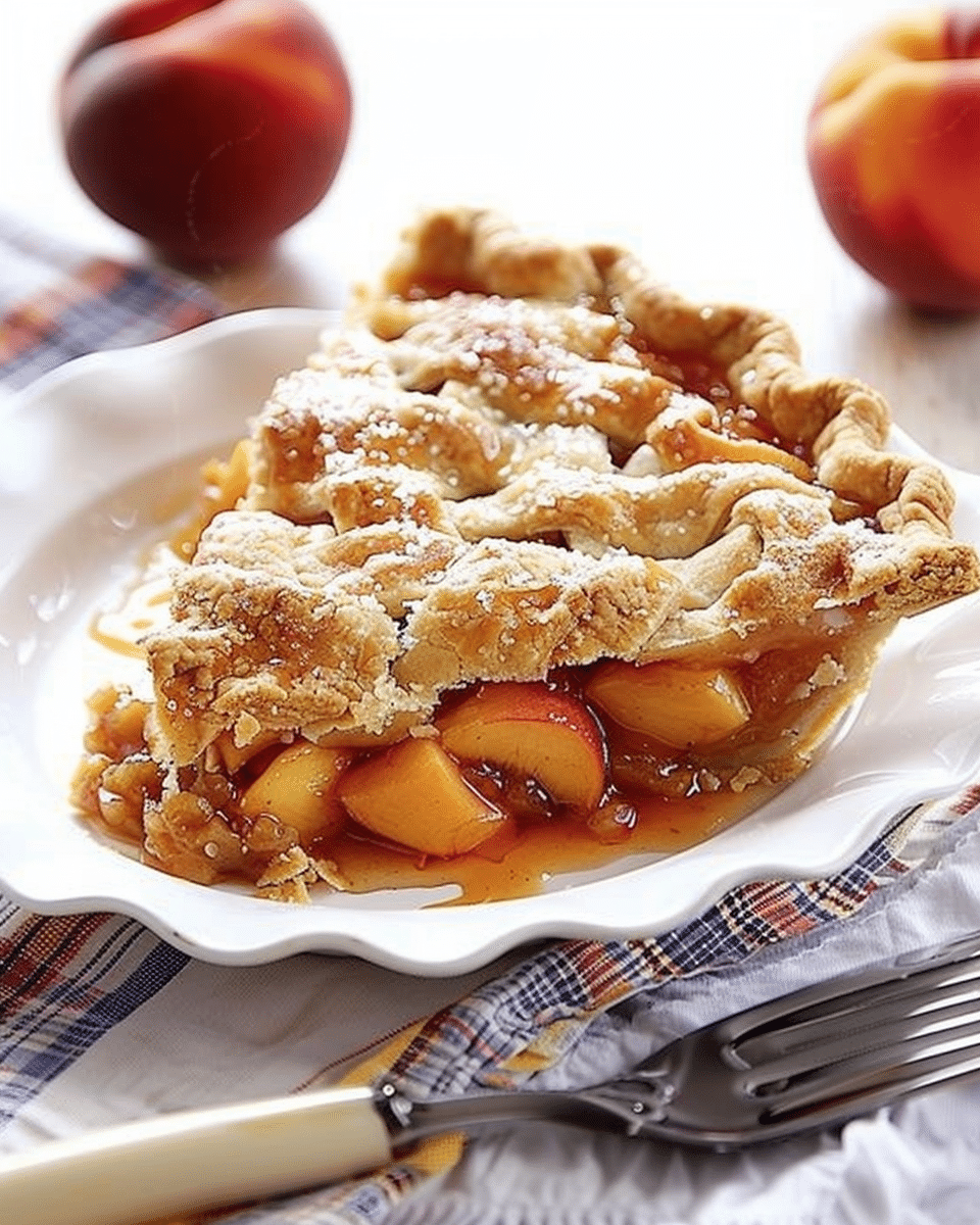 Peach Bourbon Pie