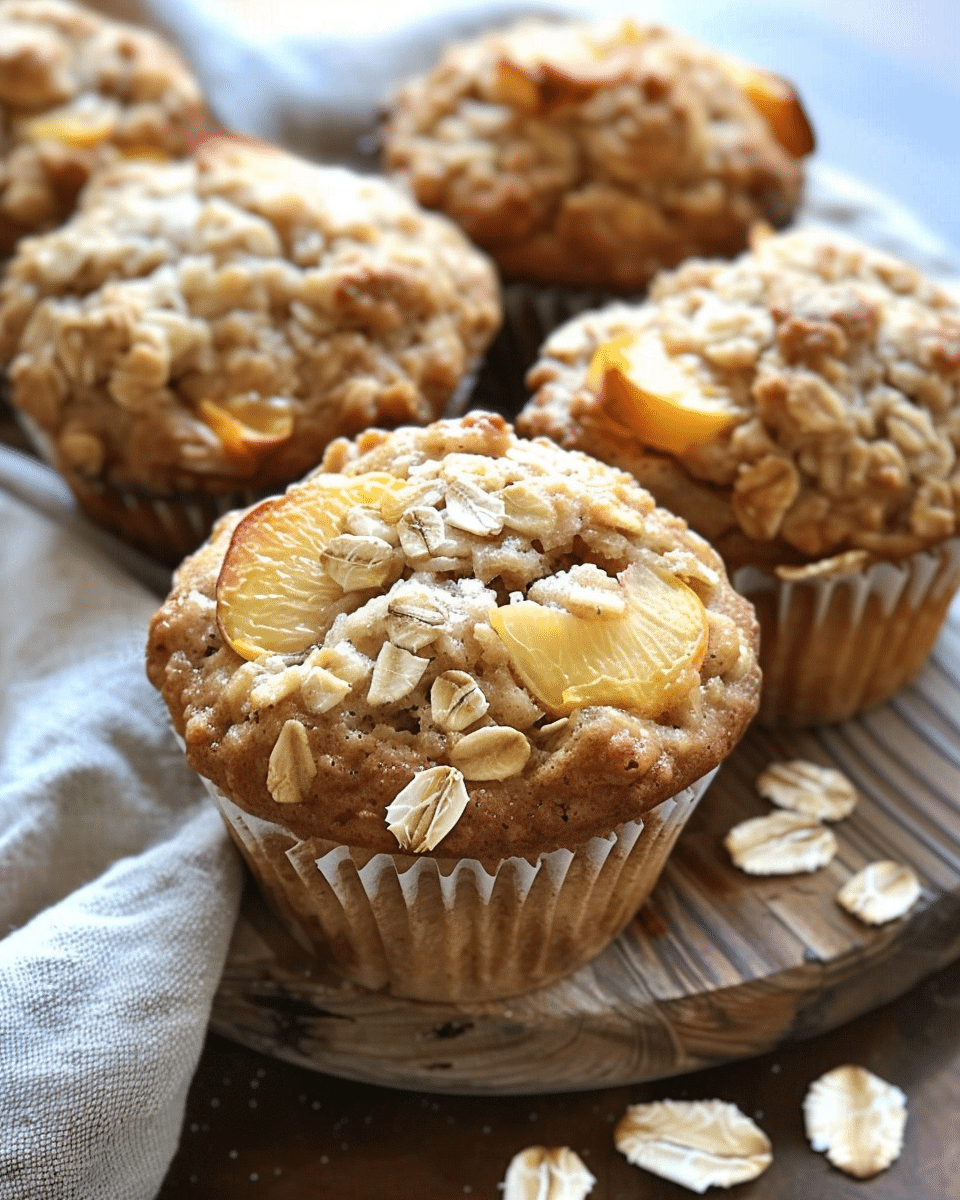 Peach Oatmeal Muffin