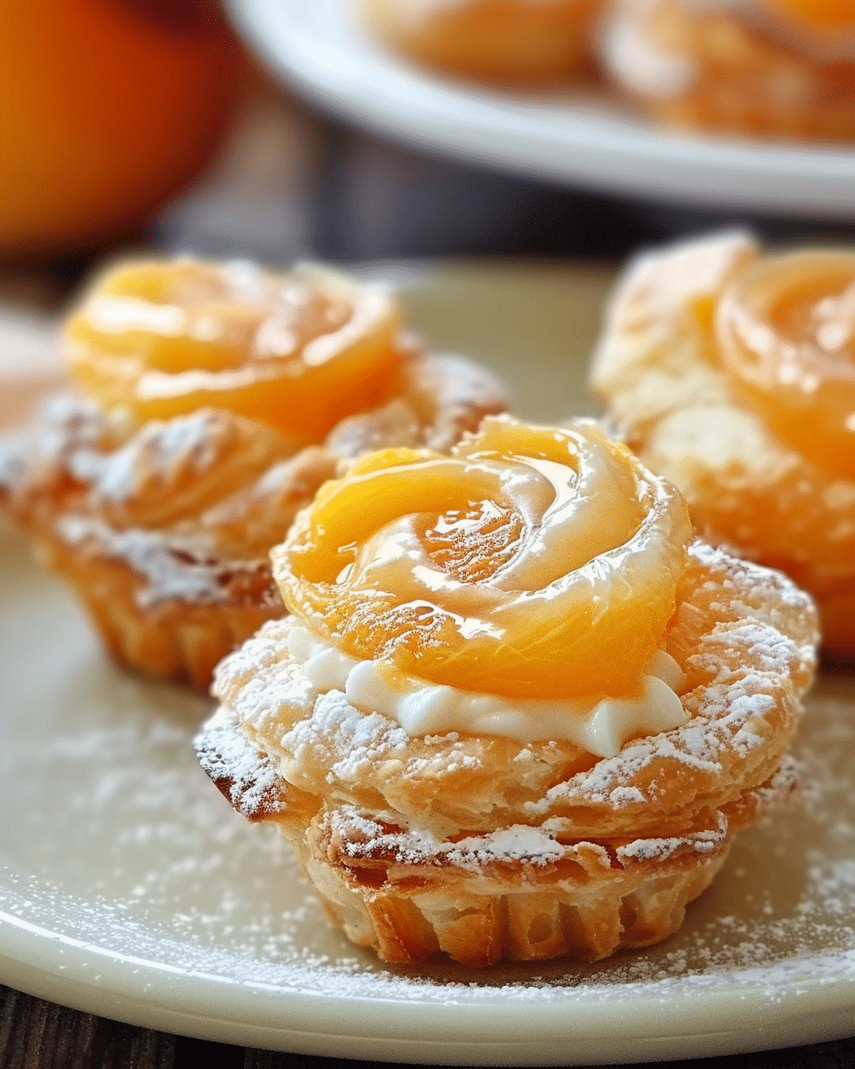 Peach Pie Cruffins