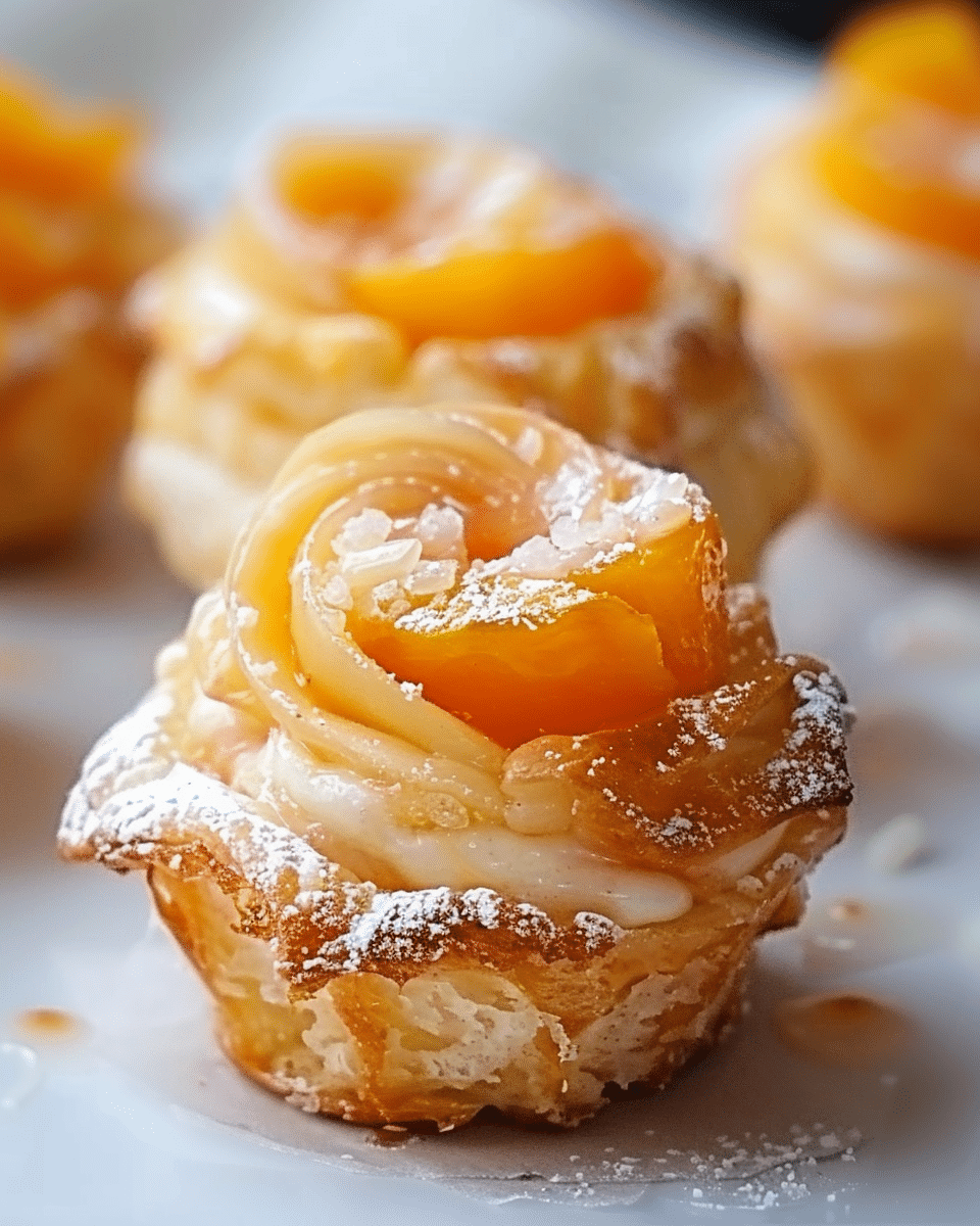 Peach Pie Cruffins
