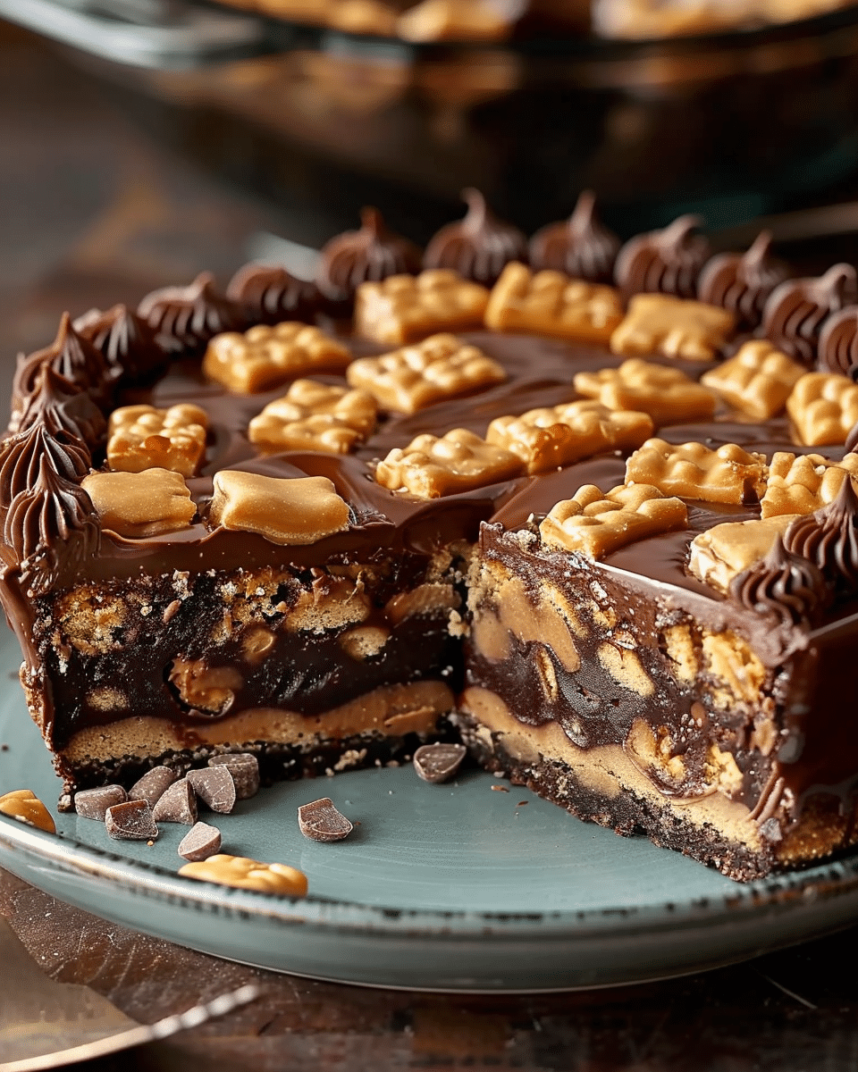 REESE’S PEANUT BUTTER EARTHQUAKE CAKE