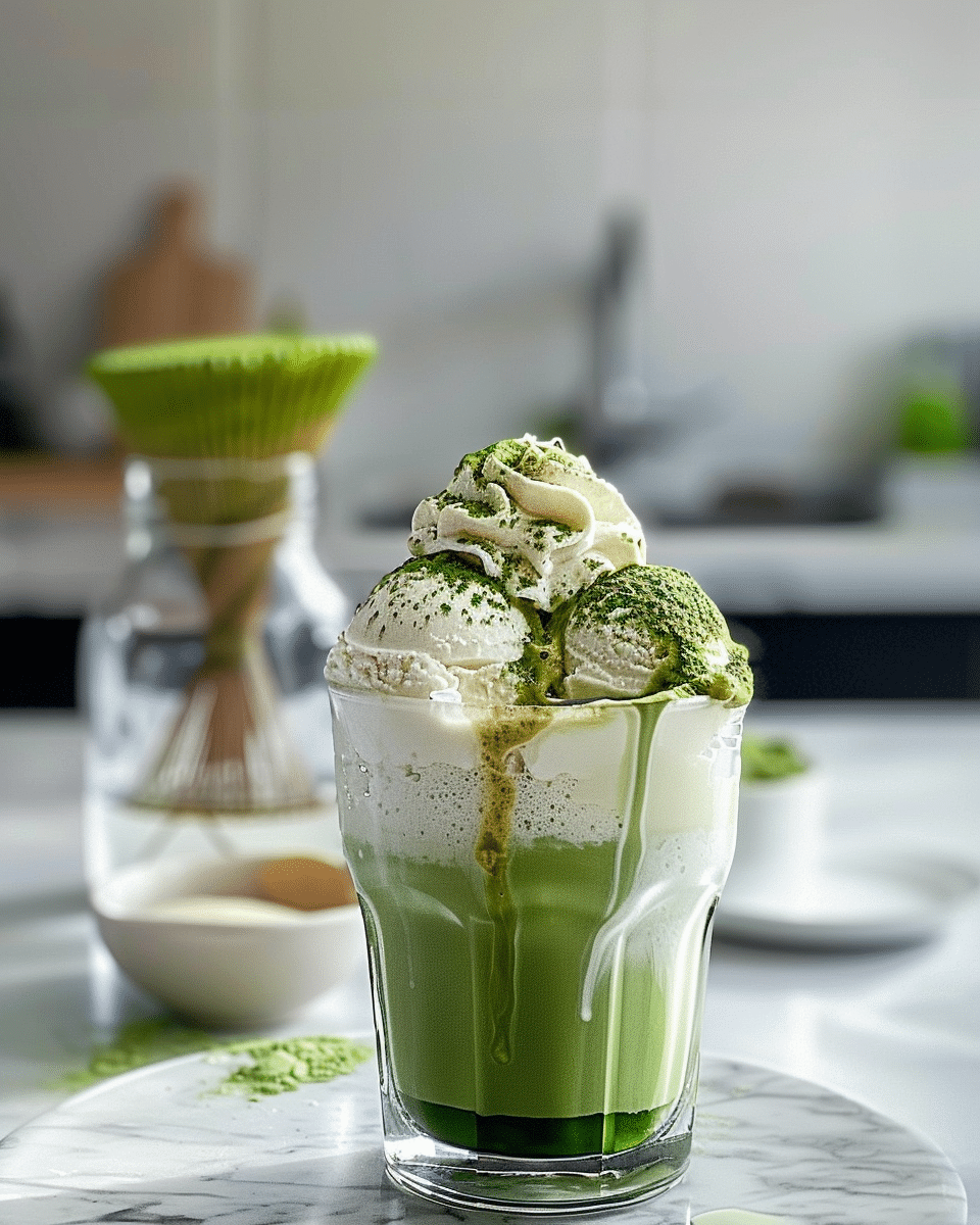Matcha Ice Cream Float
