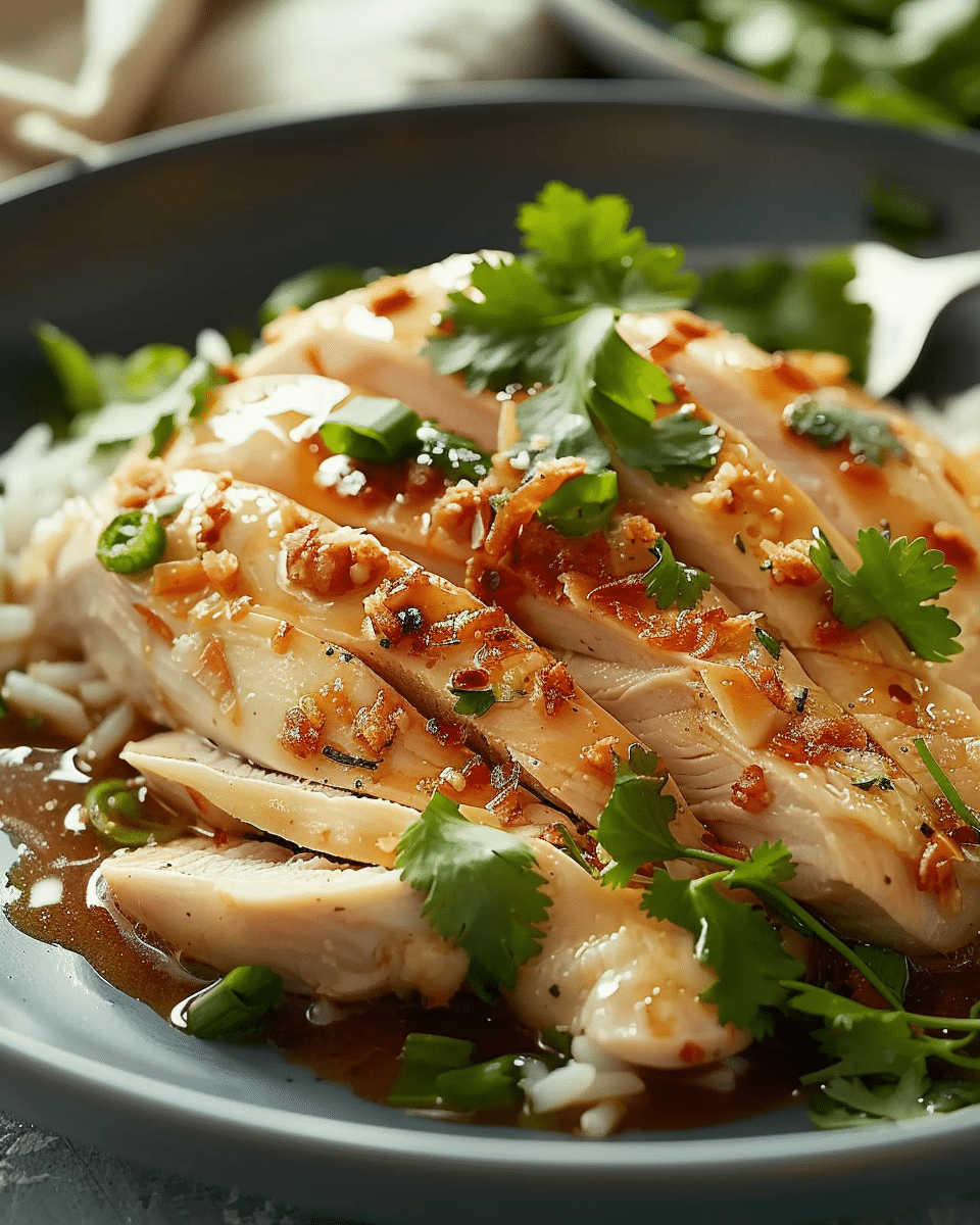 Silken Serenity Chicken: A Cantonese-Style Poached Delight