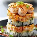 Spicy Shrimp Sushi Stacks Recipe