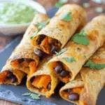 Sweet Potato Black Bean Taquitos