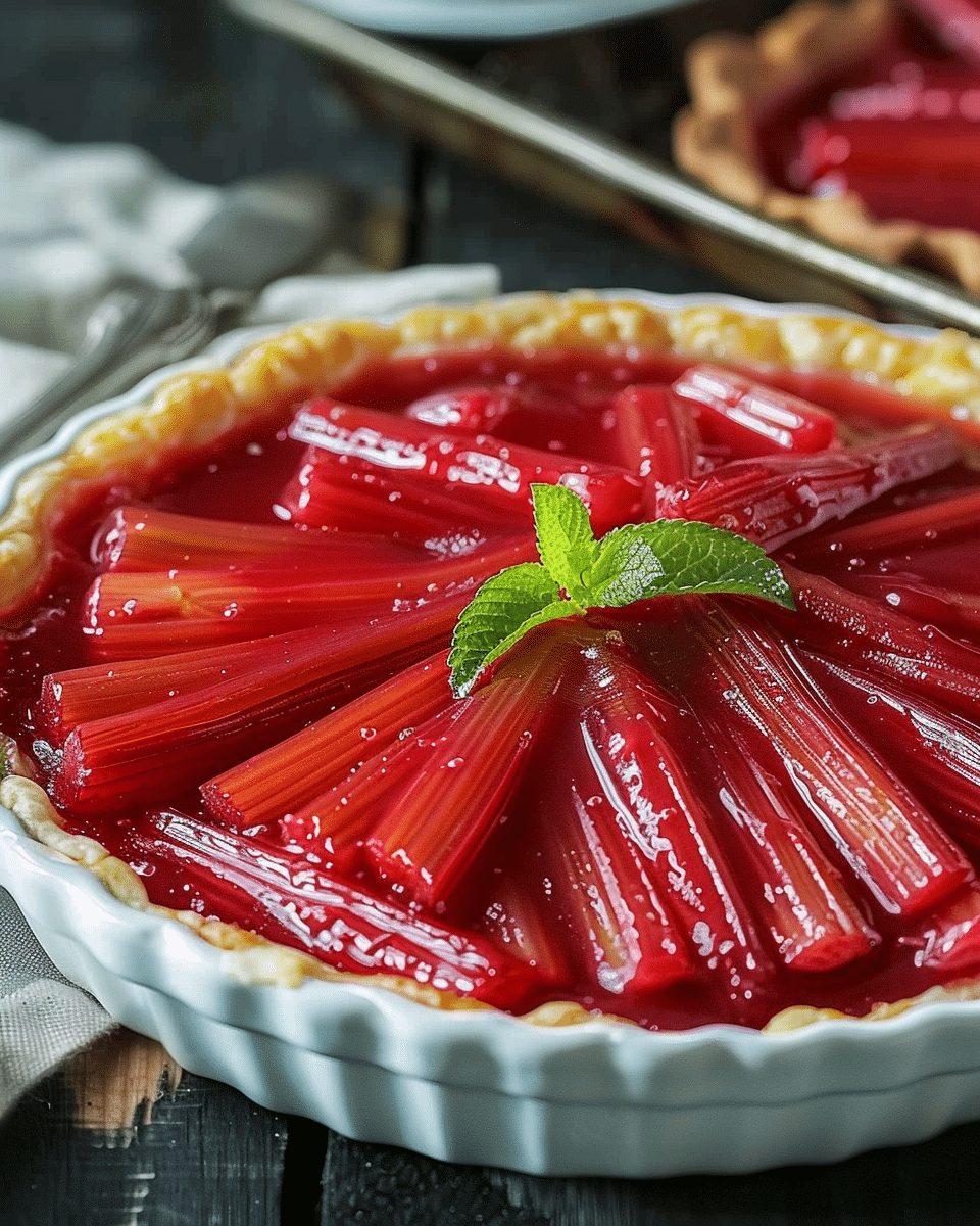 Tart Kissed Rhubarb Glaze
