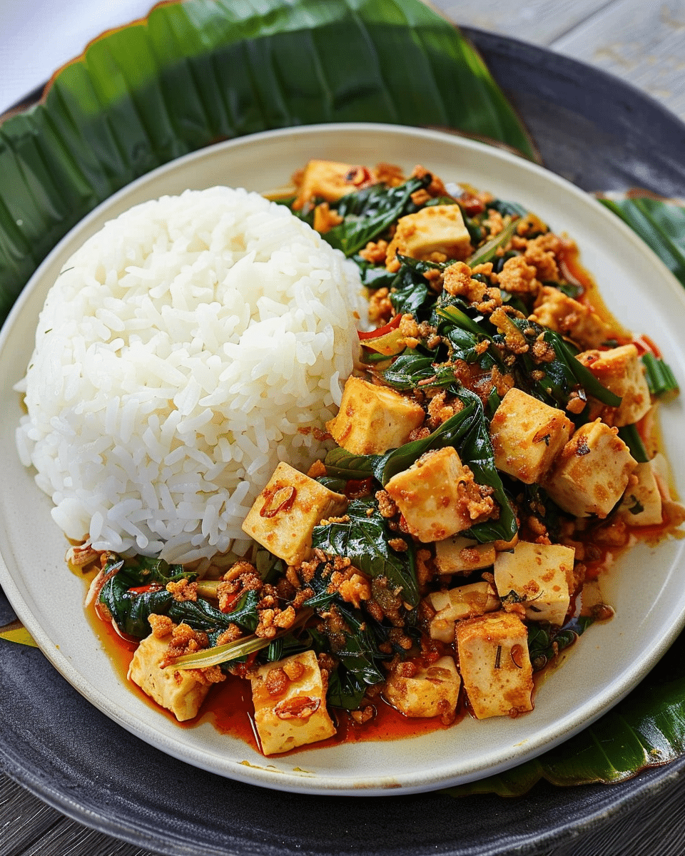 Thai Basil Tofu (Tofu Pad Krapow)