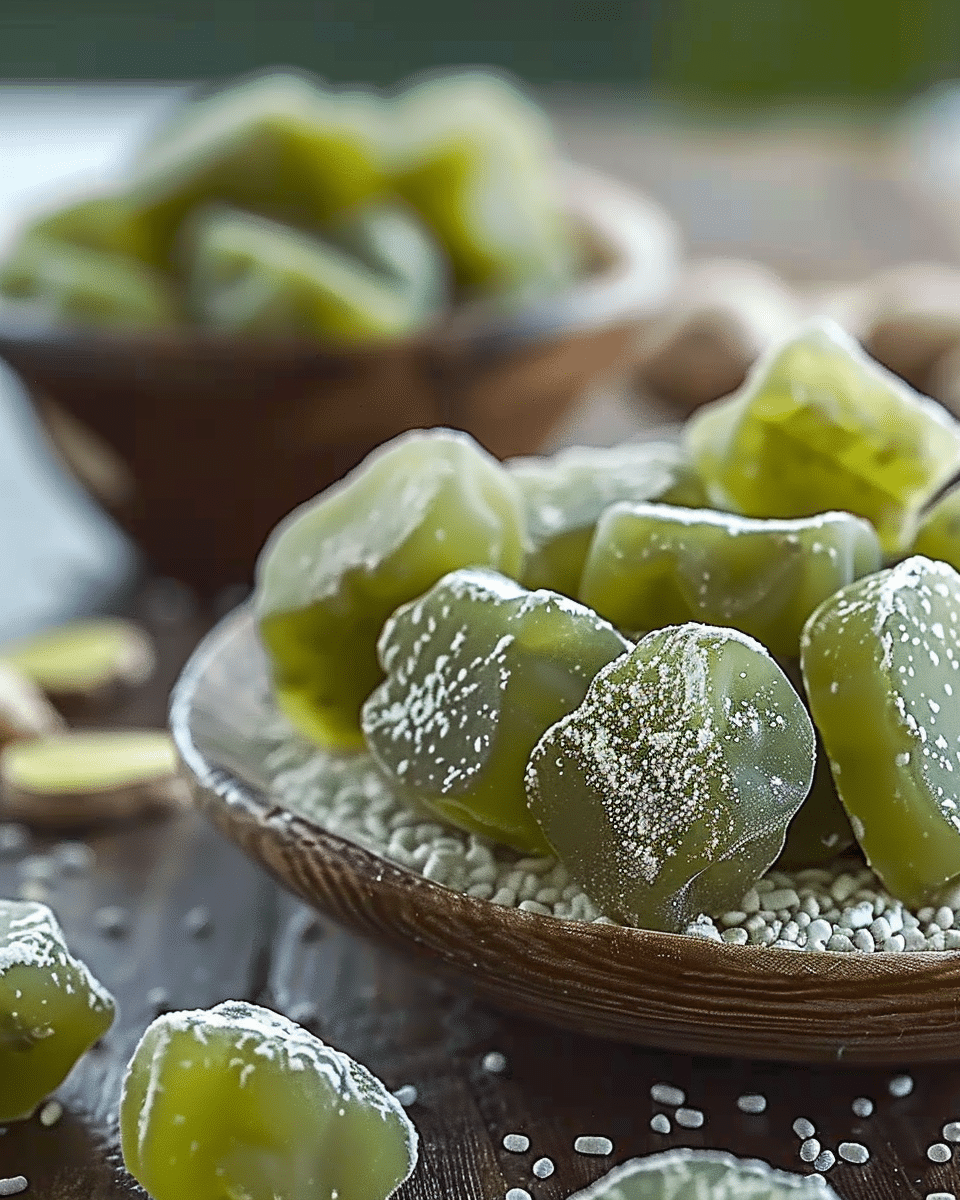 Zesty Zen Chews: Green Tea, Lemon & Ginger Delight