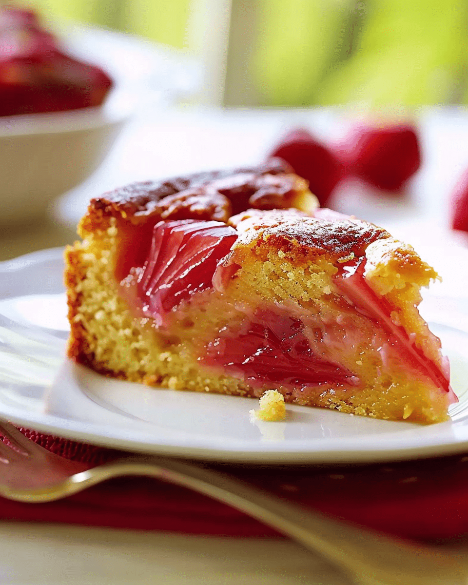 Rhubarb Upside Down Cake
