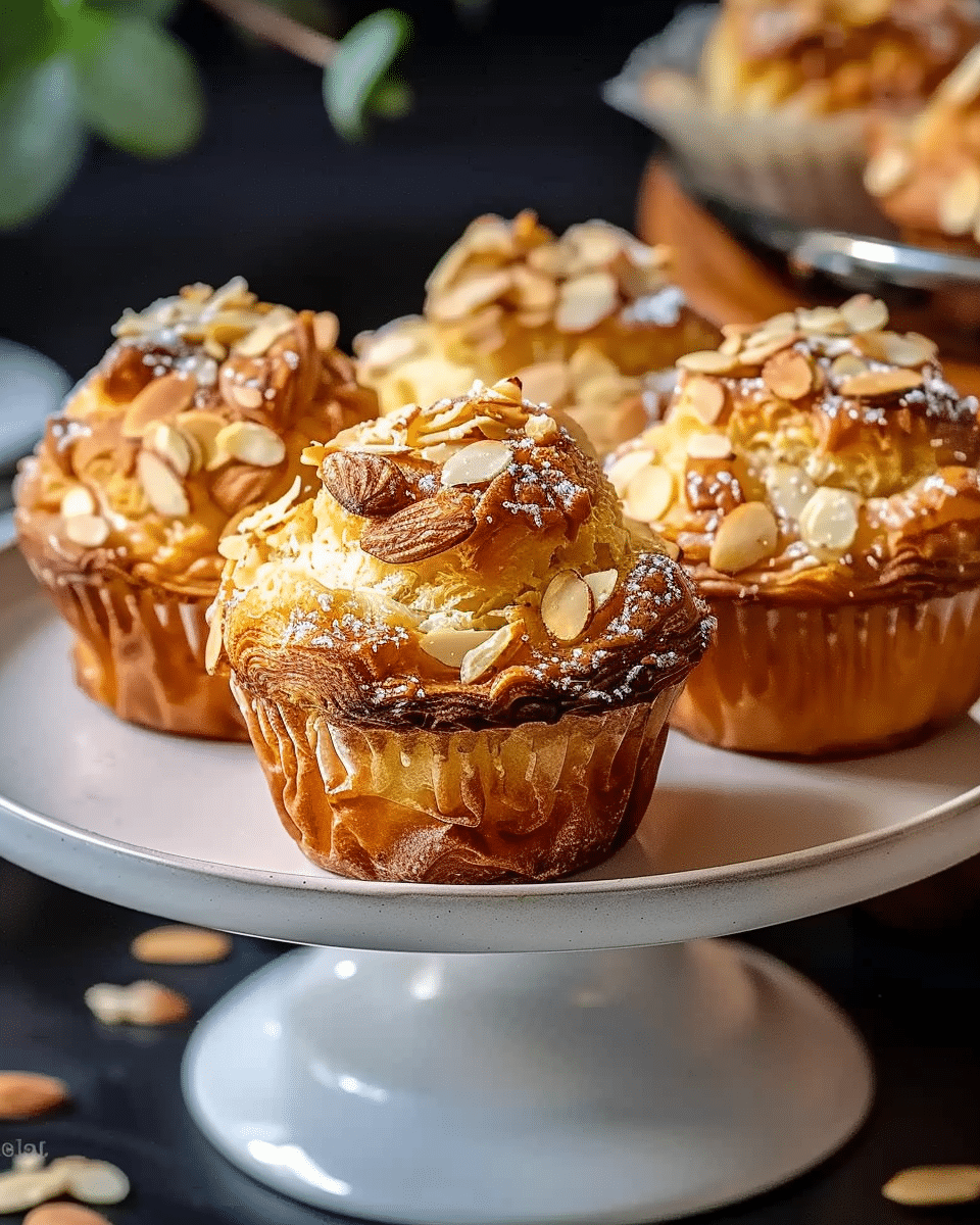Almond Croissant Muffins