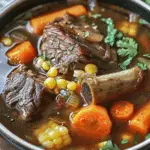 Beef Rib Soup with Carrots and Corn Recipe