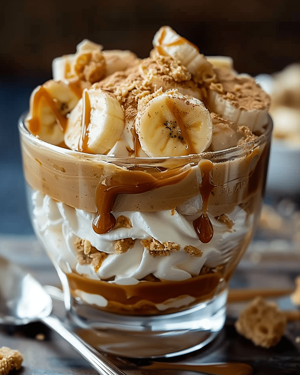 Biscoff Banana Pudding with Dulce de Leche