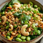 Cashew Crunch Edamame Salad: A Vibrant and Crunchy Fusion Salad