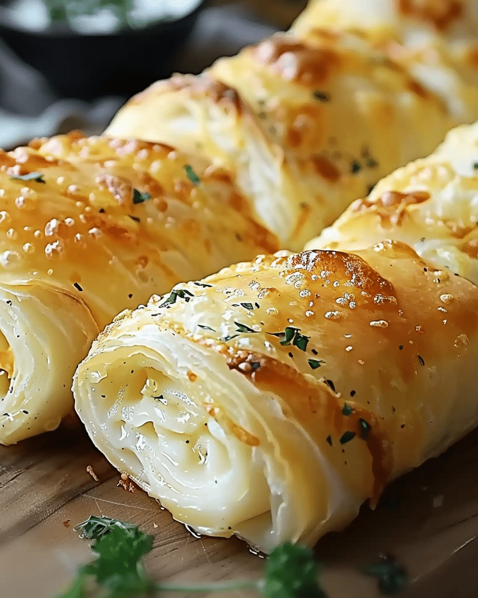 Cheesy Garlic Butter Roll-Ups: A Savory Delight for Cheese Lovers