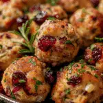 Cranberry Turkey Stuffing Balls