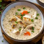 Creamy Everything Bagel Chicken Soup