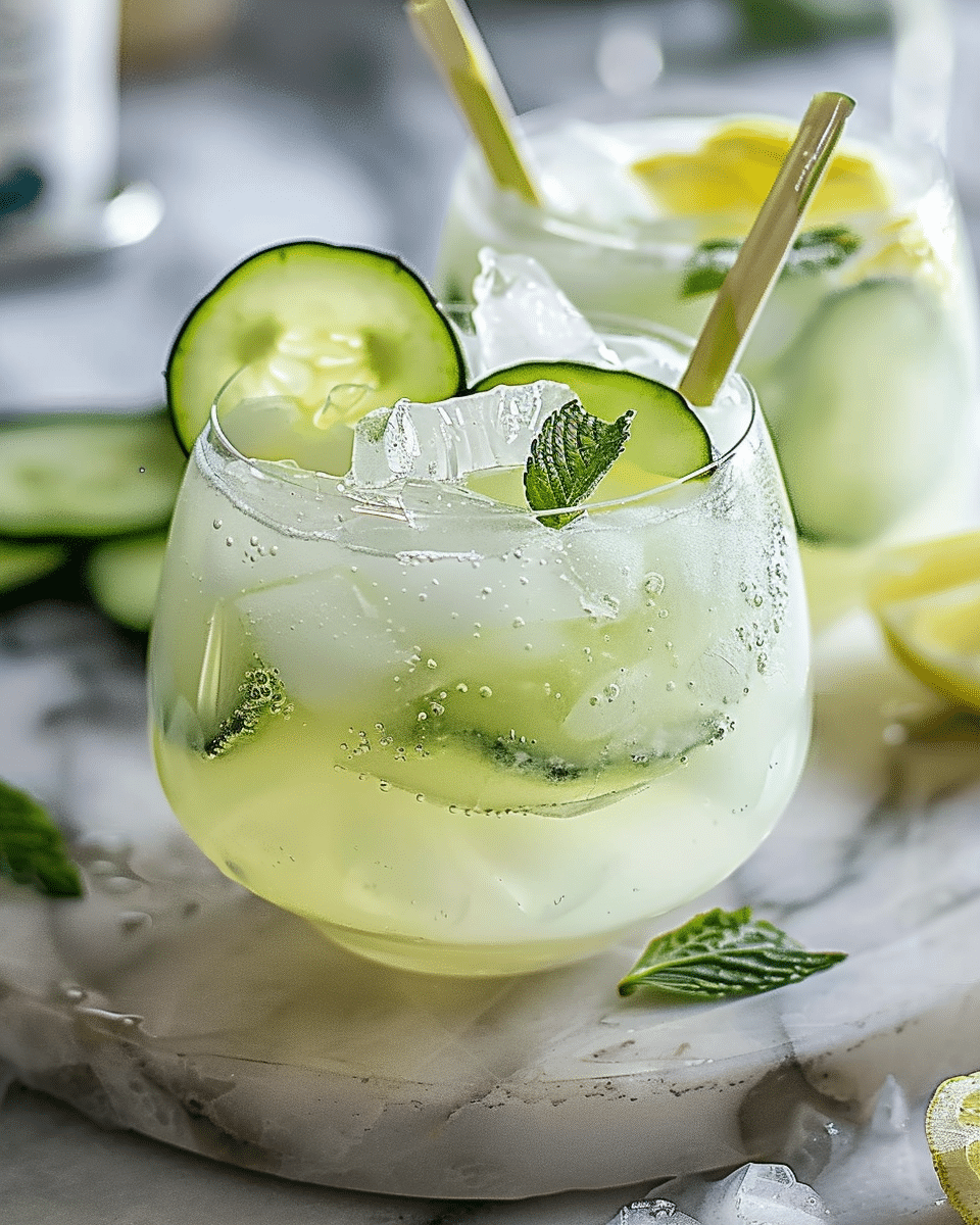 Cucumber Gin Fizz Pops Recipe