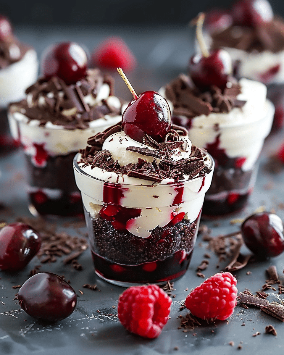DLux Mini Dessert Cups – Black Forest Cake Recipe