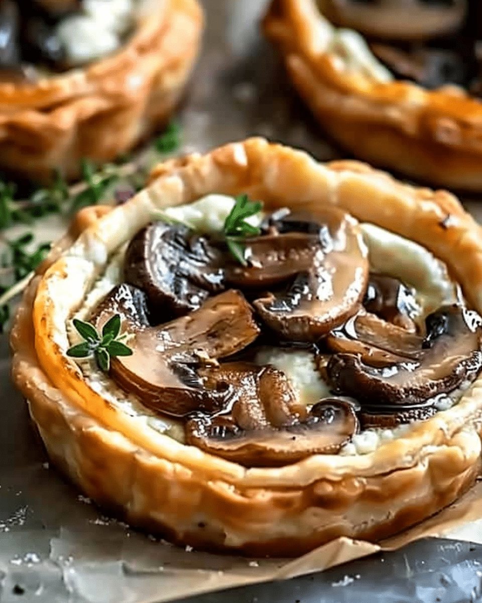 Elegant Mushroom Goat Cheese Tarts: An Incredible Delight for Any Occasion