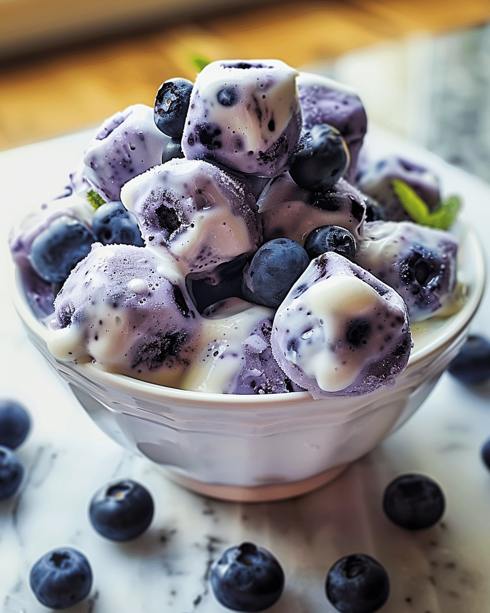 Frozen Yogurt-Dipped Blueberries: A Refreshing and Healthy Treat