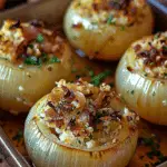 Greek Stuffed Onions