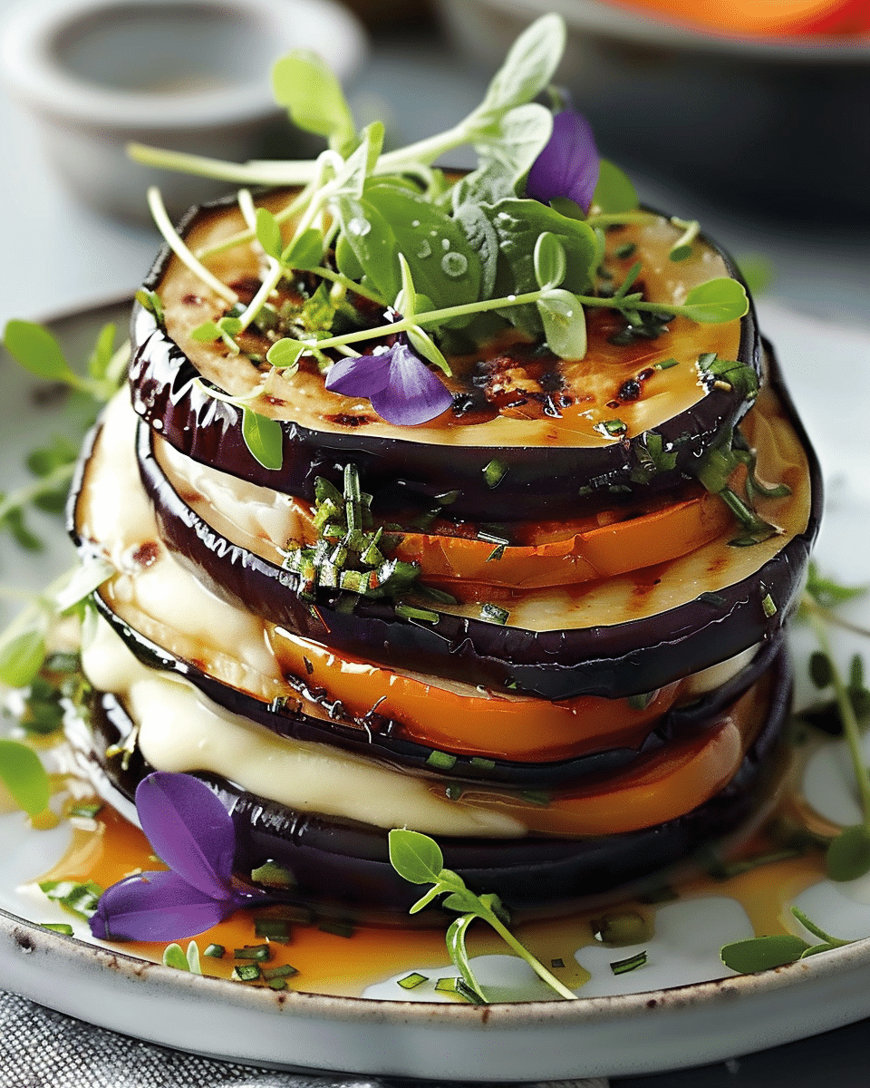 Grilled Eggplant Stacks with Microgreens: An Incredible Ultimate Recipe