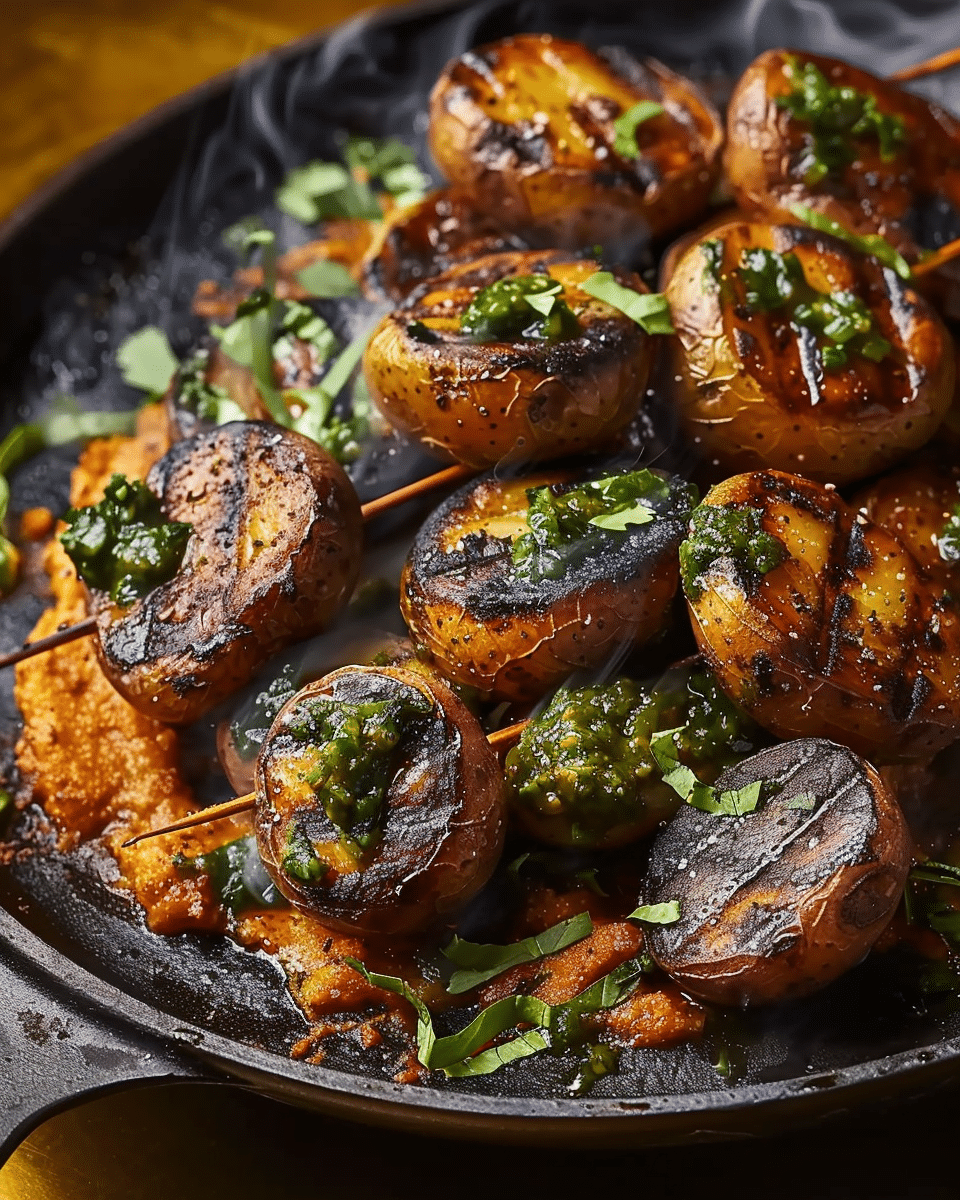Grilled New Potatoes with Charred Jalapeño Green Ajika: An Incredible Ultimate Recipe