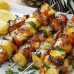 Hawaiian Pineapple Coconut Chicken Kabobs: A Tropical Delight