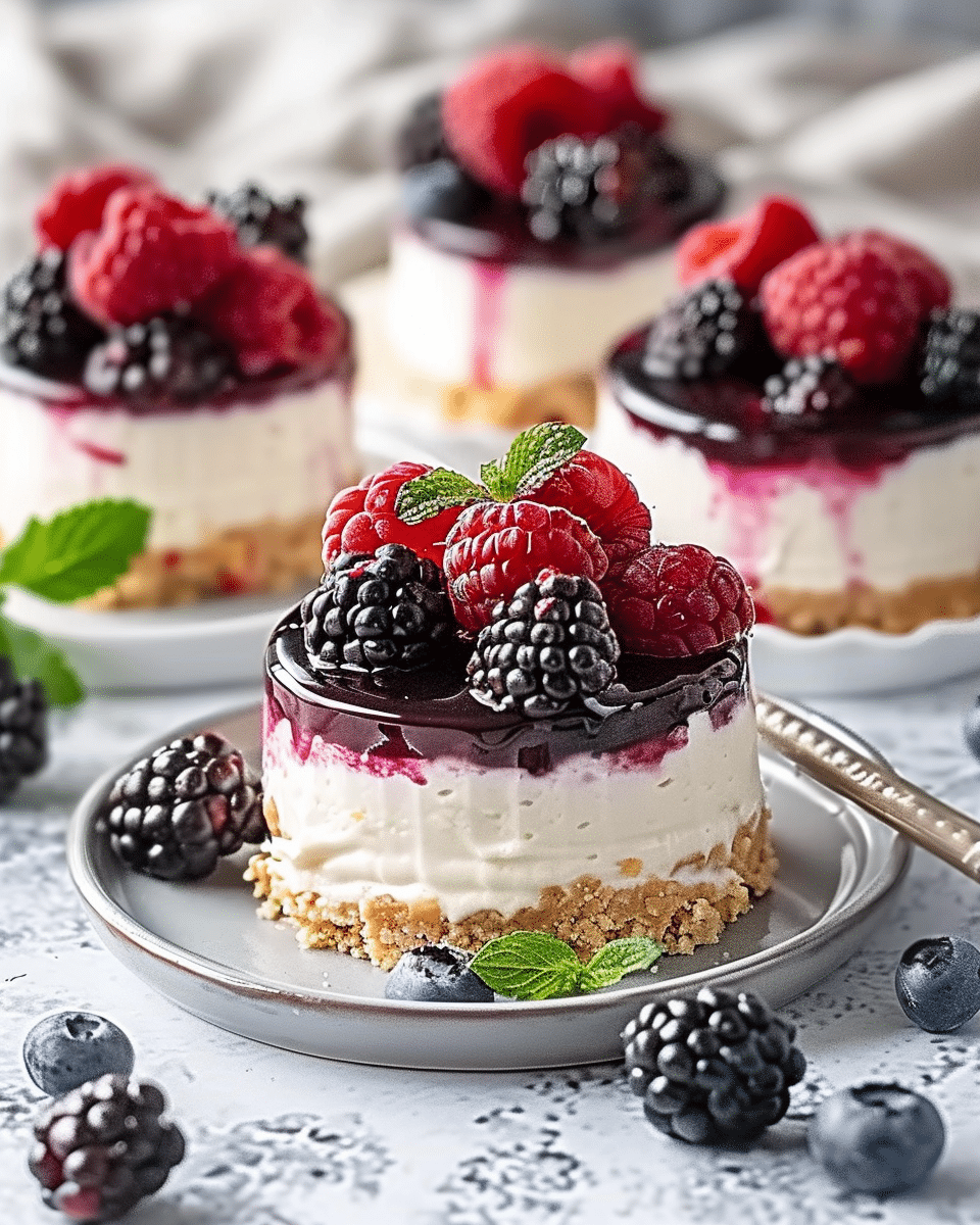 Individual Berry No Bake Cheesecakes: An Amazing Ultimate Recipe