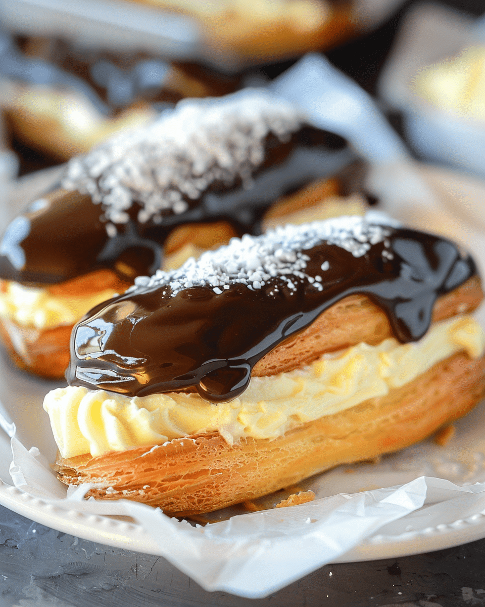 Irresistible Boston Cream Eclair Made Easy