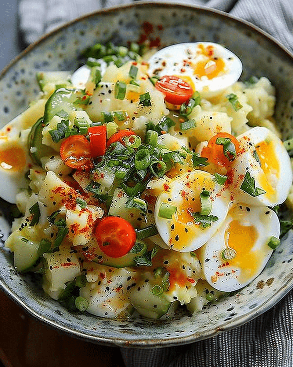 Korean Potato Gamja Salad: A Creamy, Tangy, Flavor-Packed Side Dish