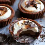 Little Tahini and Molten Chocolate Mousse Tarts with Mascarpone