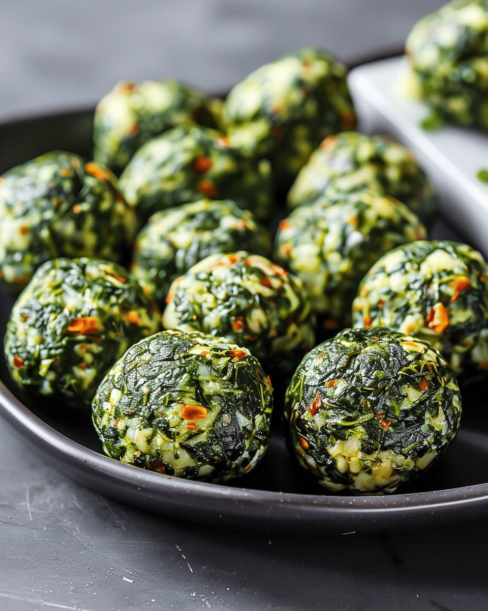 Quick Spinach Balls