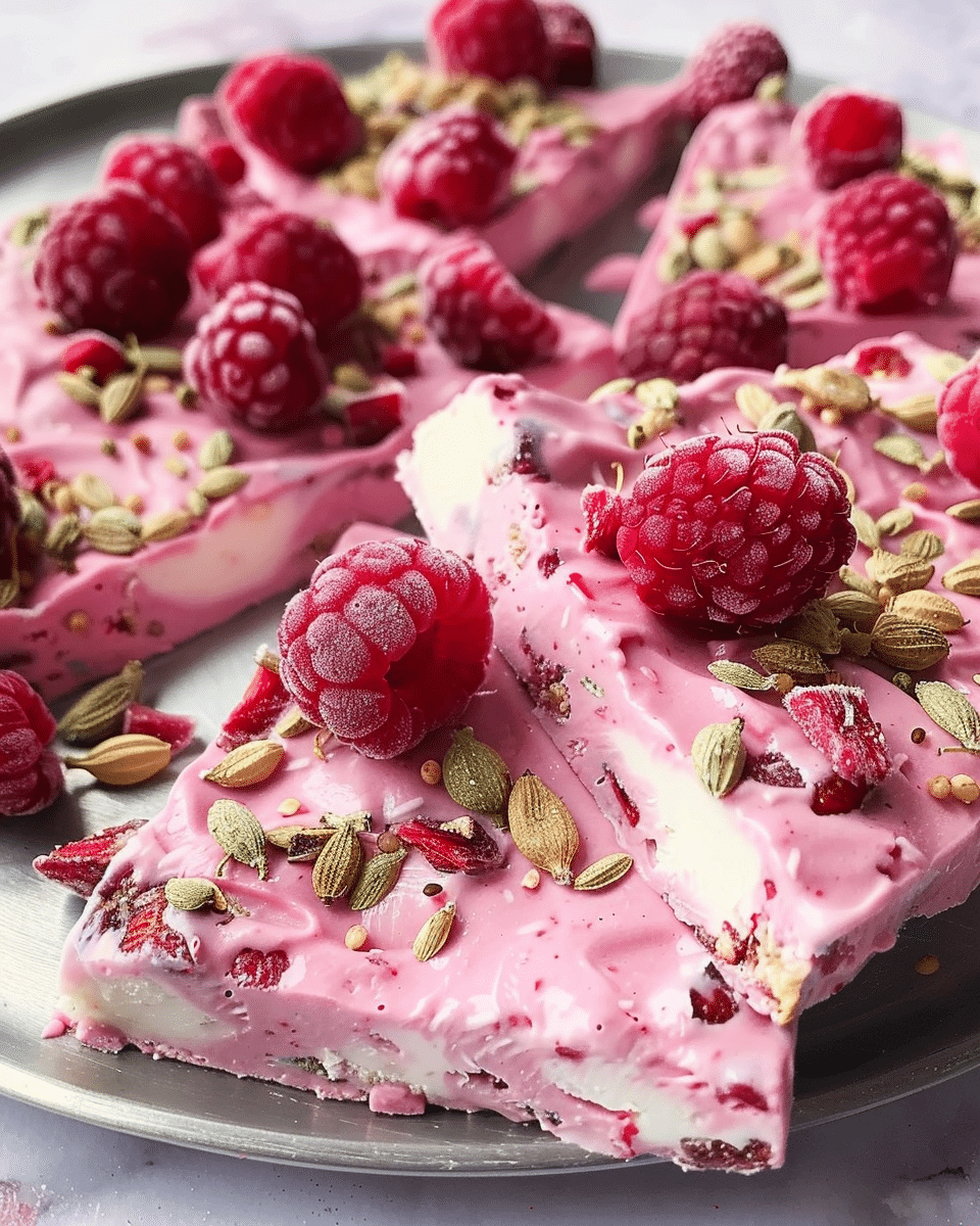 Raspberry and Hemp Heart Frozen Yogurt Bark: An Amazing Ultimate Recipe