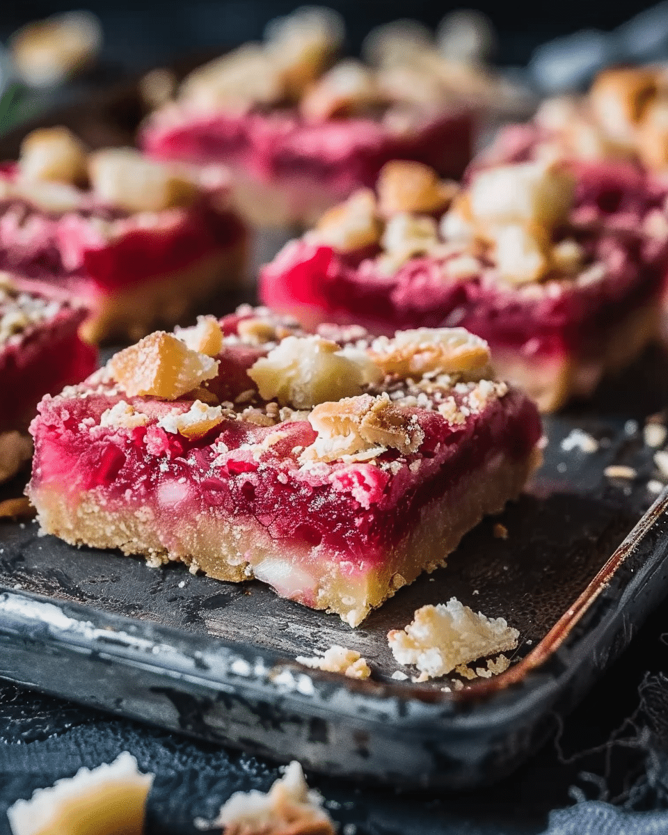 Rhubarb Curd Bars: A Tangy Spring Delight