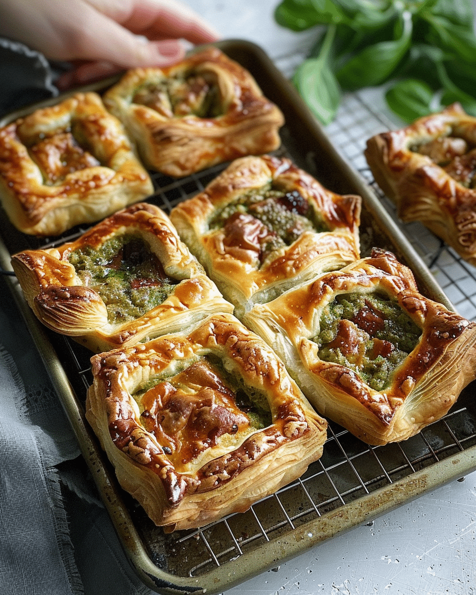 Spicy Pesto Pastries