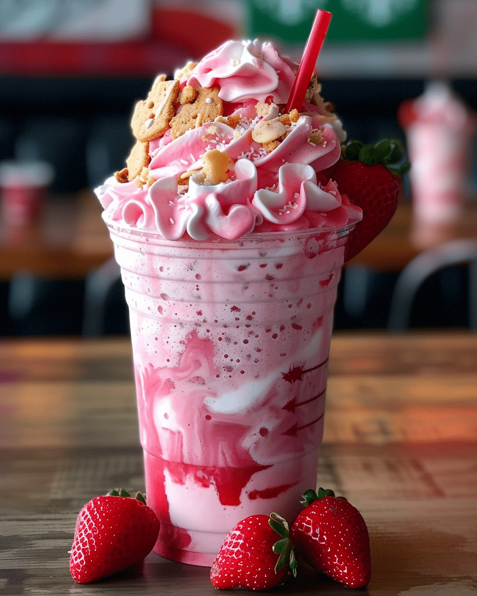 Strawberry Frosted Sugar Cookie Frappuccino