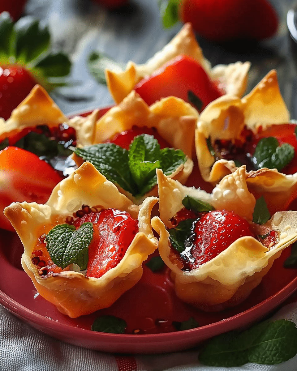 Strawberry Wonton Cups: An Incredible Ultimate Recipe to Delight