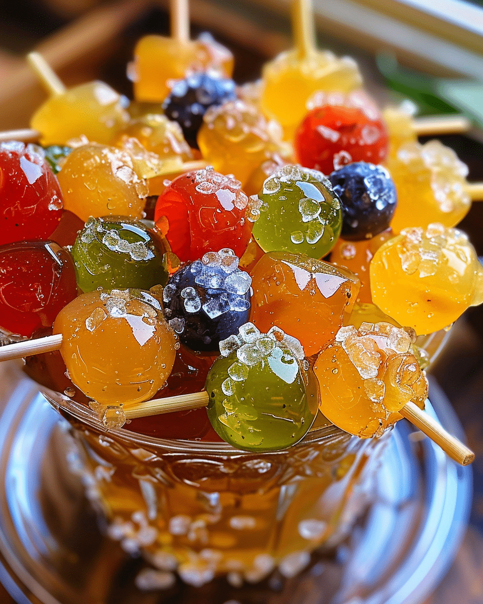 Tanghulu Chinese Candied Fruit: A Sweet and Shiny Treat