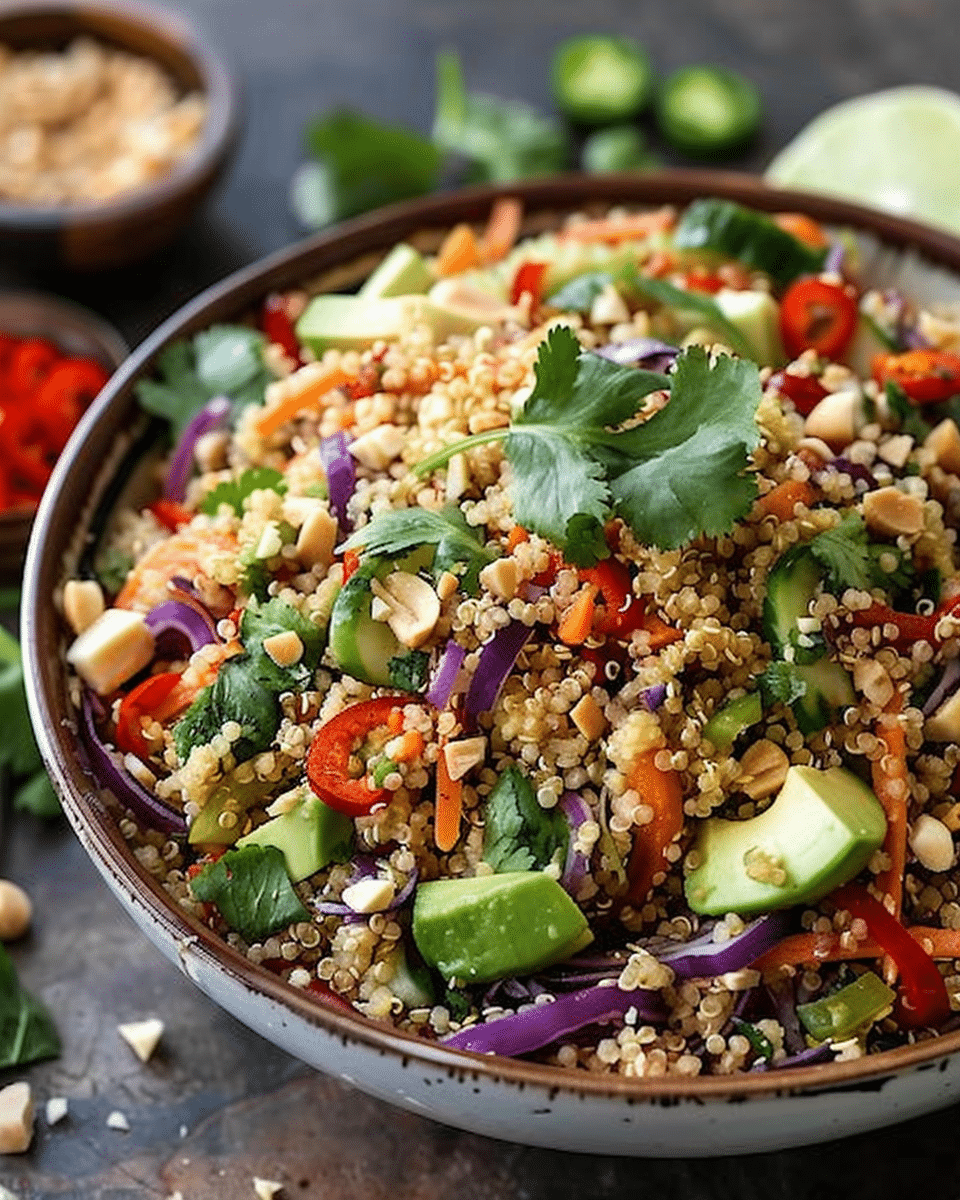 Thai Quinoa Crunch Salad: A Vibrant and Crunchy Thai-Inspired Dish