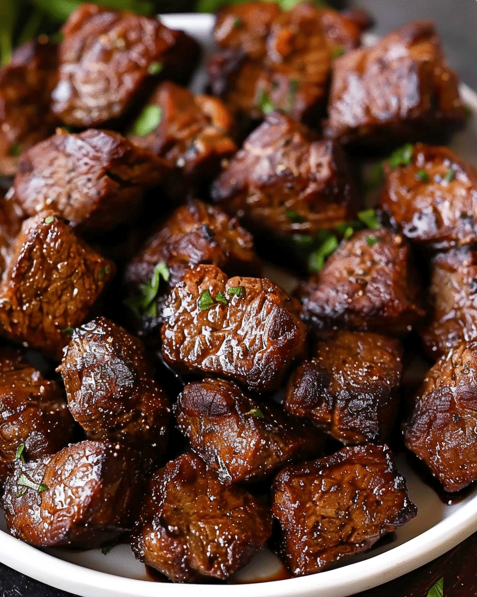 Air Fryer Juicy Steak Bites