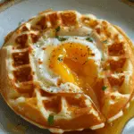 Air Fryer Waffle Egg in a Hole Recipe