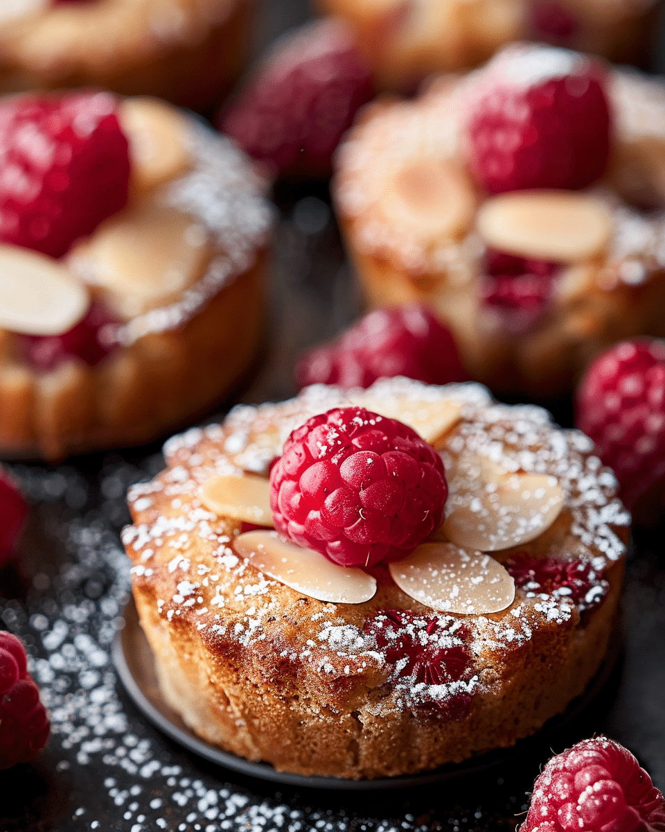 Almond Raspberry Financiers