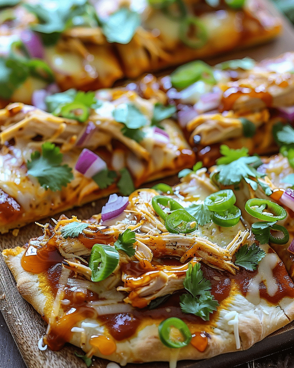 BBQ Chicken Flatbread Pizza